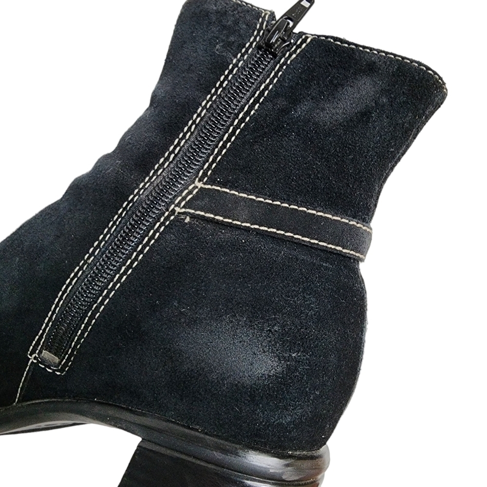 Clarks Side Zipper Block Heel Ankle Boot - image 8